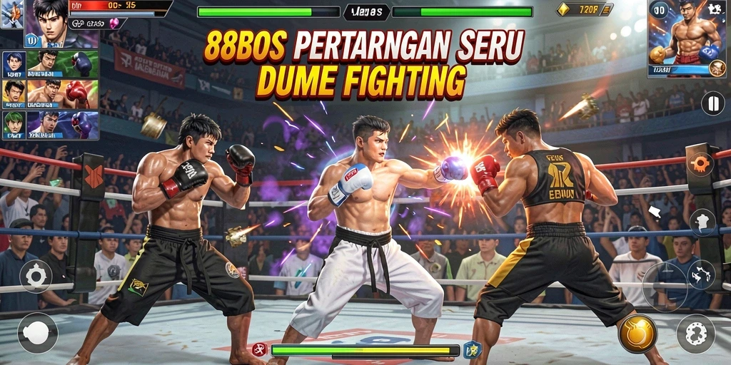 Screenshot gameplay 88BOS menampilkan pertarungan seru dan aksi yang mendebarkan.