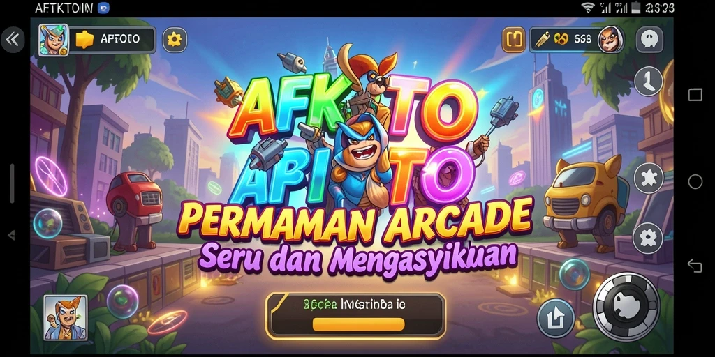 Tampilan gameplay seru AFKTOTO saat menyelesaikan tantangan arcade.