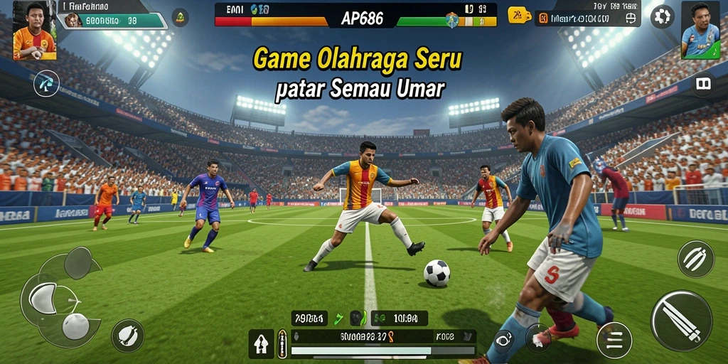 Gameplay AP686 yang menegangkan dalam pertandingan olahraga.