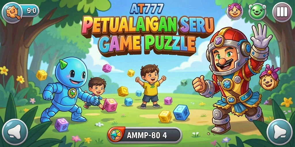 Tampilan gameplay AT777 yang penuh warna dan menantang.