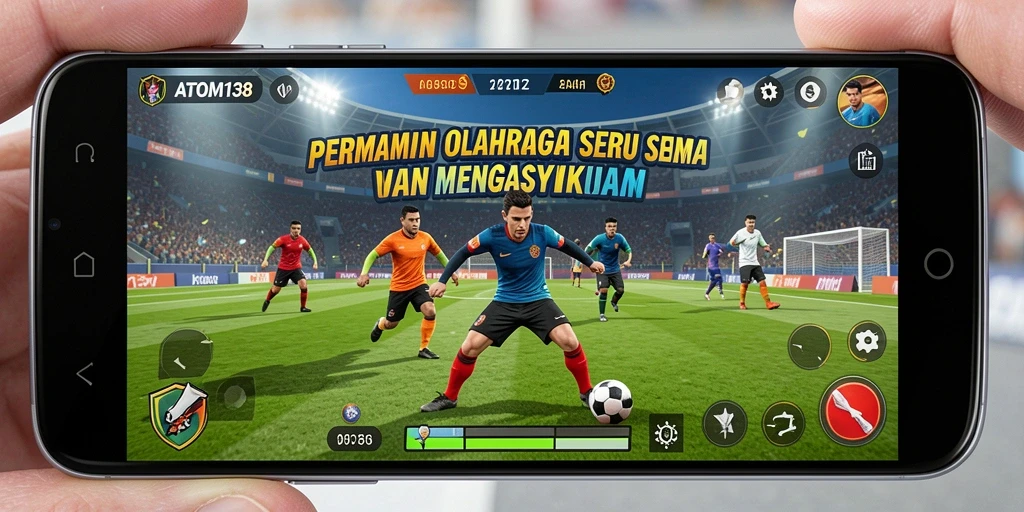 Tampilan gameplay ATOM138 yang seru dan mendebarkan.