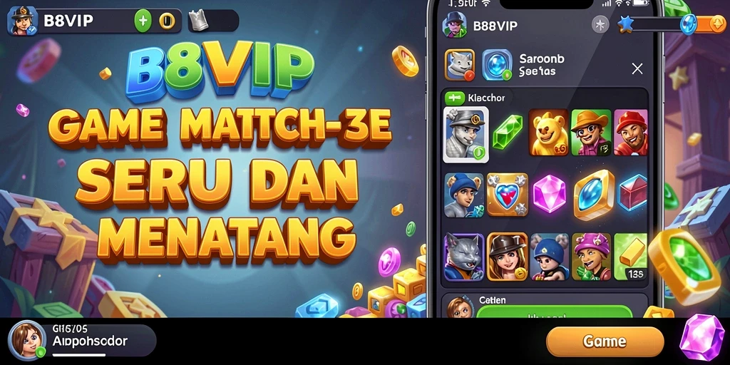 Tampilan gameplay B8VIP yang seru dan penuh warna.