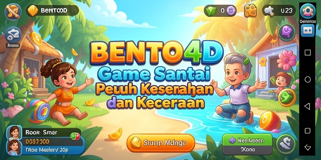 Tampilan gameplay BENTO4D yang penuh warna dan menyenangkan.