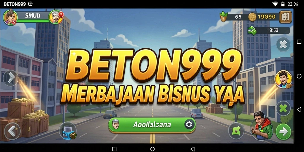 Tampilan menarik dari gameplay BETON999 saat membangun kerajaan bisnis.