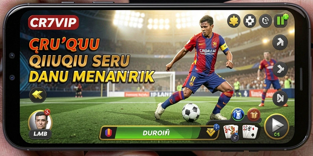 Screenshot CR7VIP menampilkan aksi seru permainan QiuQiu.