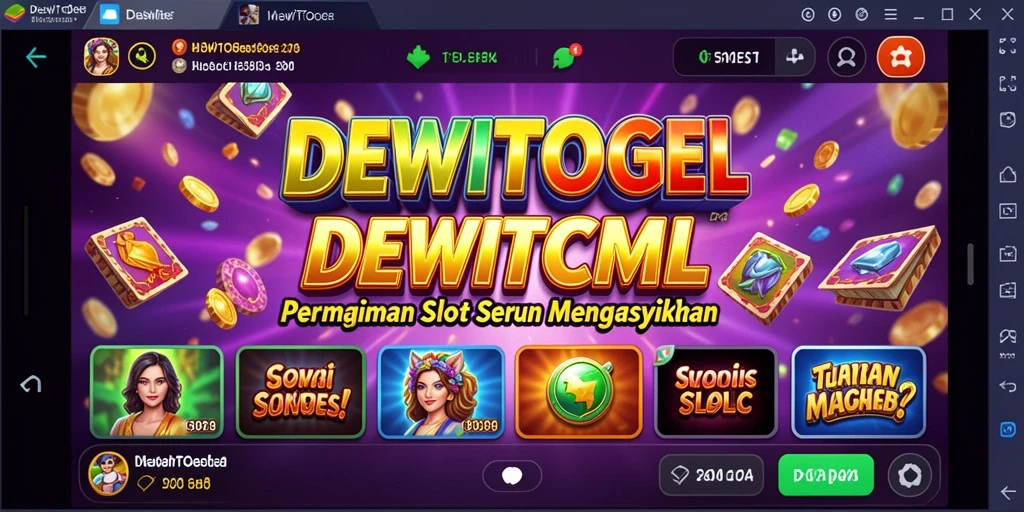 Screenshot gameplay DEWITOGEL menampilkan suasana permainan Slot yang seru.