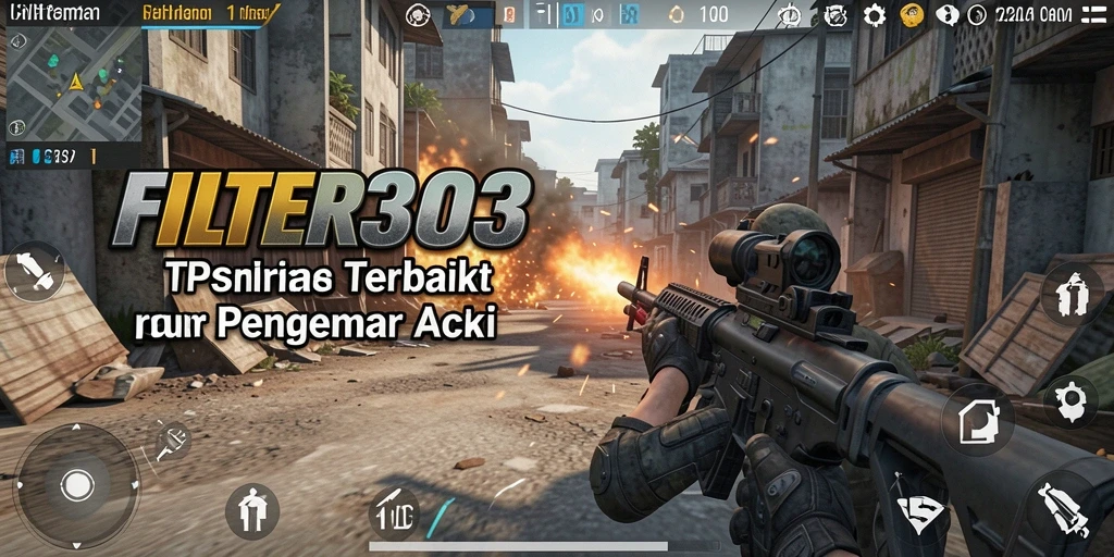 Tampilan gameplay FILTER303 yang mendebarkan dan penuh aksi.