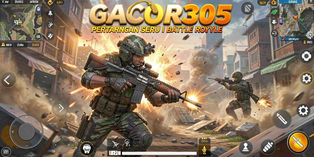 Screenshot gameplay GACOR305 yang intens dan menegangkan.