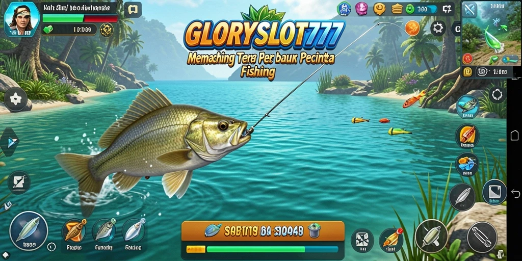 Tangkapan ikan besar dari gameplay GLORYSLOT777 dengan pemandangan laut yang indah.