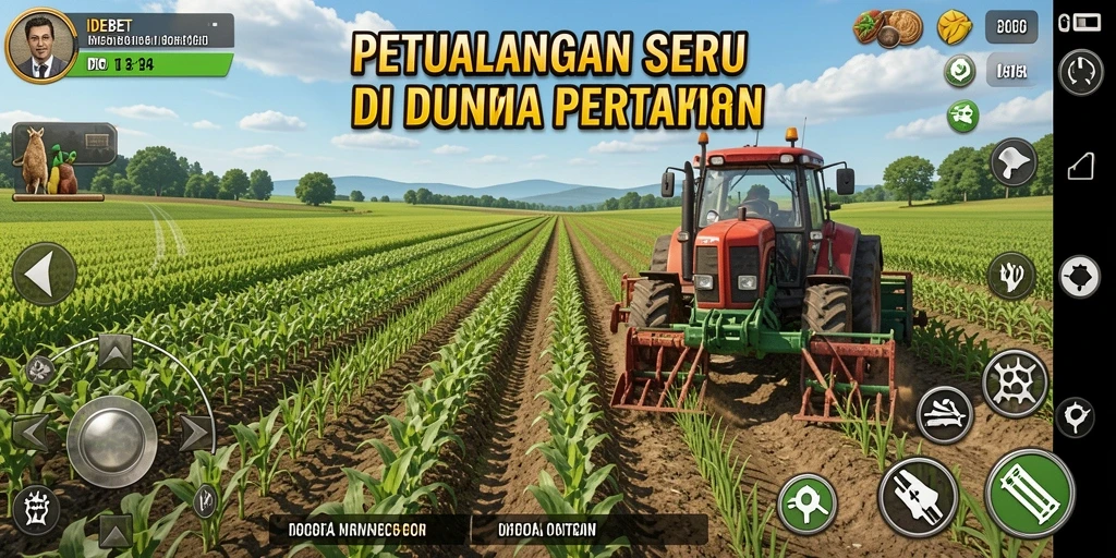 Tampilan gameplay seru di dunia pertanian IDEBET.