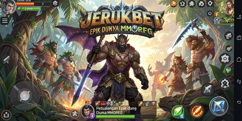 Tampilan gameplay JERUKBET yang menakjubkan dalam dunia MMORPG.