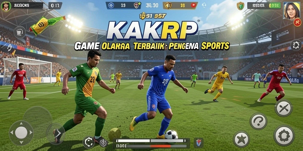 Screenshot utama KAKRP menampilkan gameplay olahraga yang dinamis dan menegangkan.