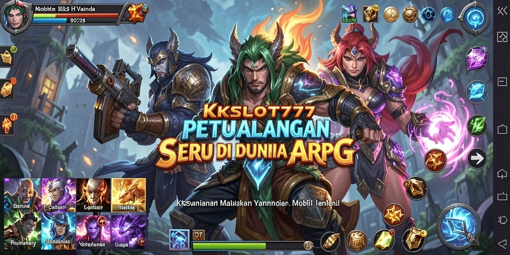 Gameplay KKSLOT777 yang menampilkan pertarungan seru antar karakter.