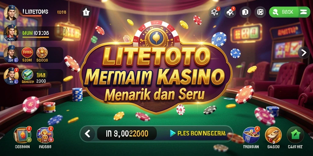 Tampilan seru gameplay Kasino LITETOTO dengan grafis menawan.