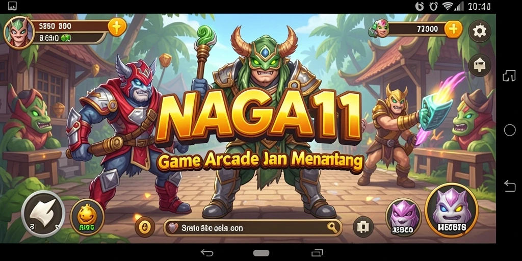 Tampilan menarik dari NAGA11 dengan aksinya yang seru dan grafis menawan.