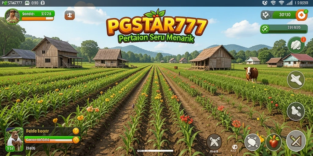 Tampilan gameplay seru di PGSTAR777 dengan ladang yang luas.