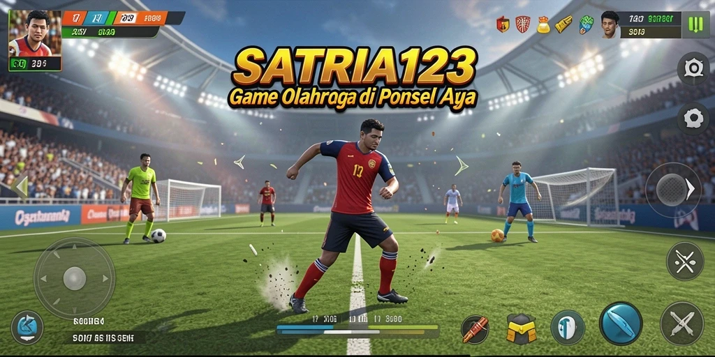 Tampilan gameplay SATRIA123 dengan aksi olahraga yang mendebarkan.