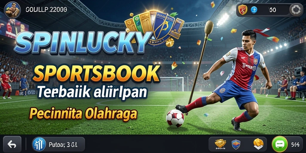 Tampilan utama SPINLUCKY dengan taruhan olahraga yang menarik.