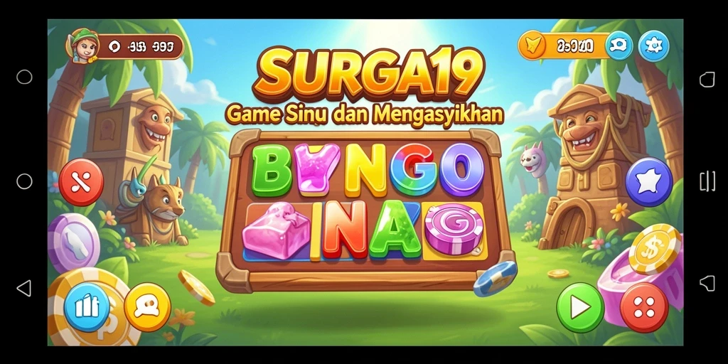 Tampilan grafis menarik dari gameplay Bingo SURGA19.