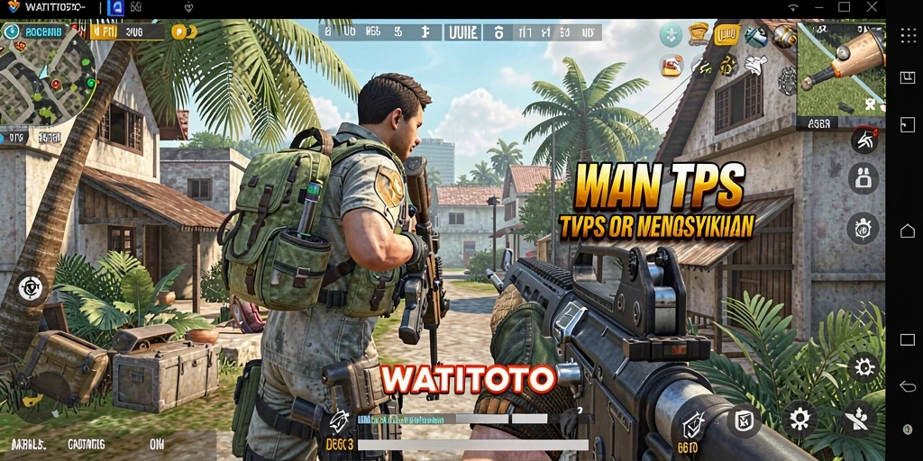 Screenshot gameplay WATITOTO yang menunjukkan pertempuran seru.